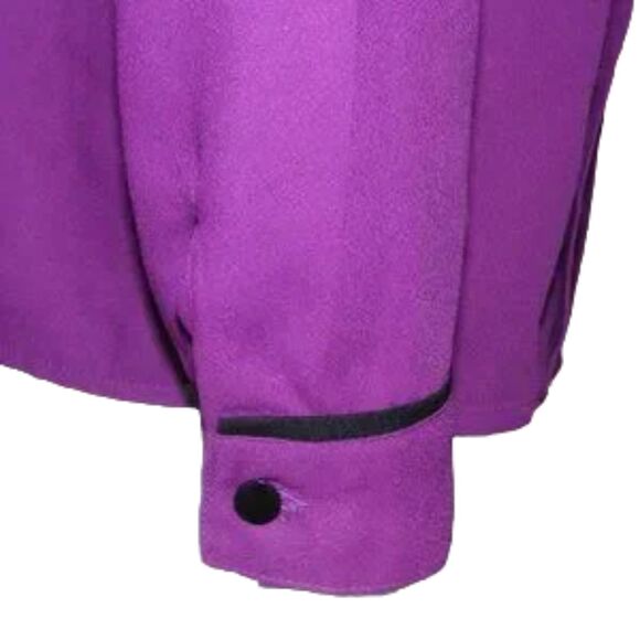 ANNE KLEIN Blouse, 6 Vintage, Hidden buttons, long sleeves, Purple - Picture 5 of 11